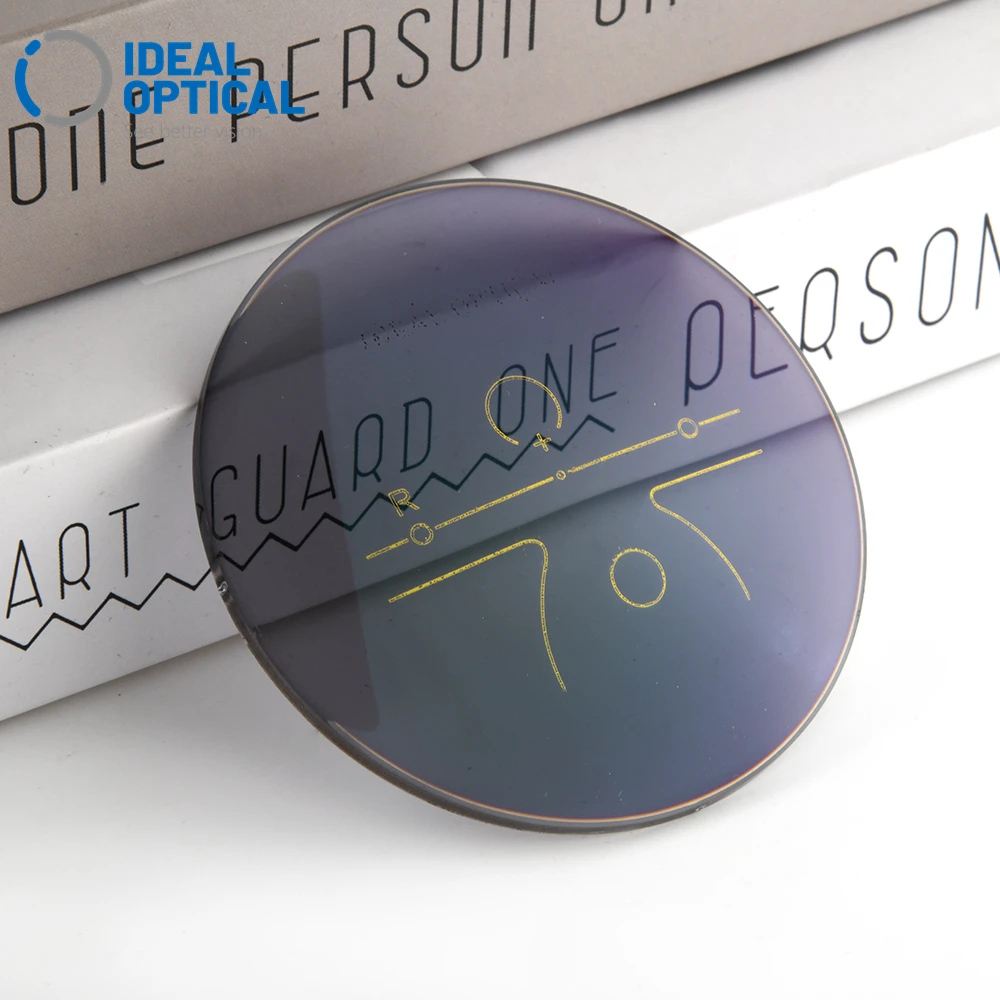 China Manufacturers Quality Photochromic Lenses 1.56 Blue Cut SHMC Coating Rx Free Form Progressive Optical Lenses
