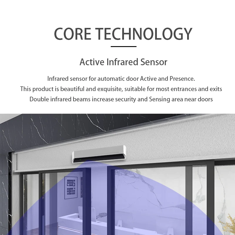 Active infrared sensor-One row passive specification motion infrared sensor for automatic door (YS107-1)
