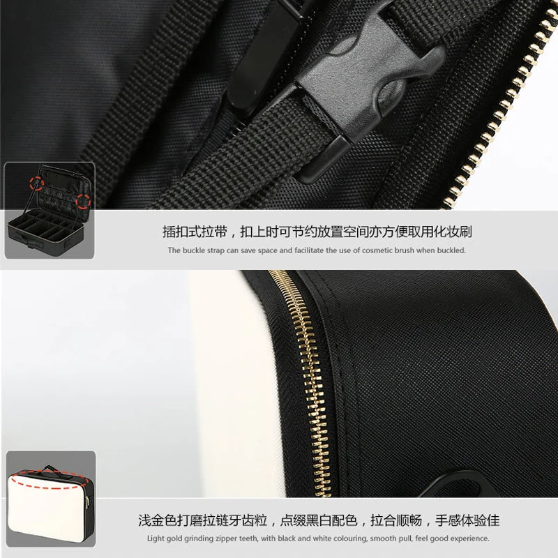 RPET Sublimation Blank Custom Pu Leather Cosmetic Organizer for women