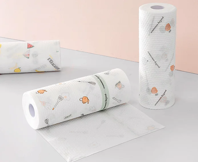 Washable oil-free lazy person 50 dry wet kitchen towel paper disposable dishcloth