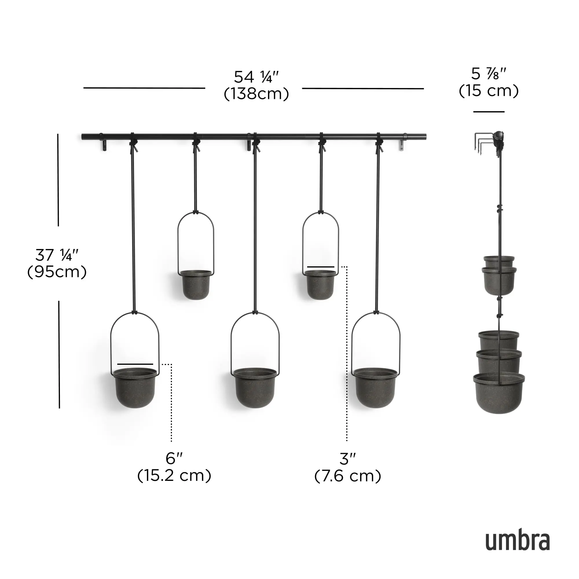 Garden Supplies hanging plant pots Hanging Railing Planters Flower Pot Holders Plant Iron Racks