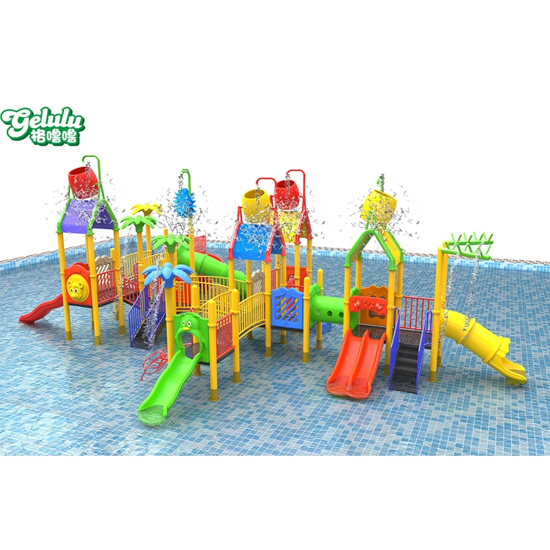 Custom Baby Plastic Sliding Toys Children  Toddler Equipment Park Sets Kids Playground Water Slide