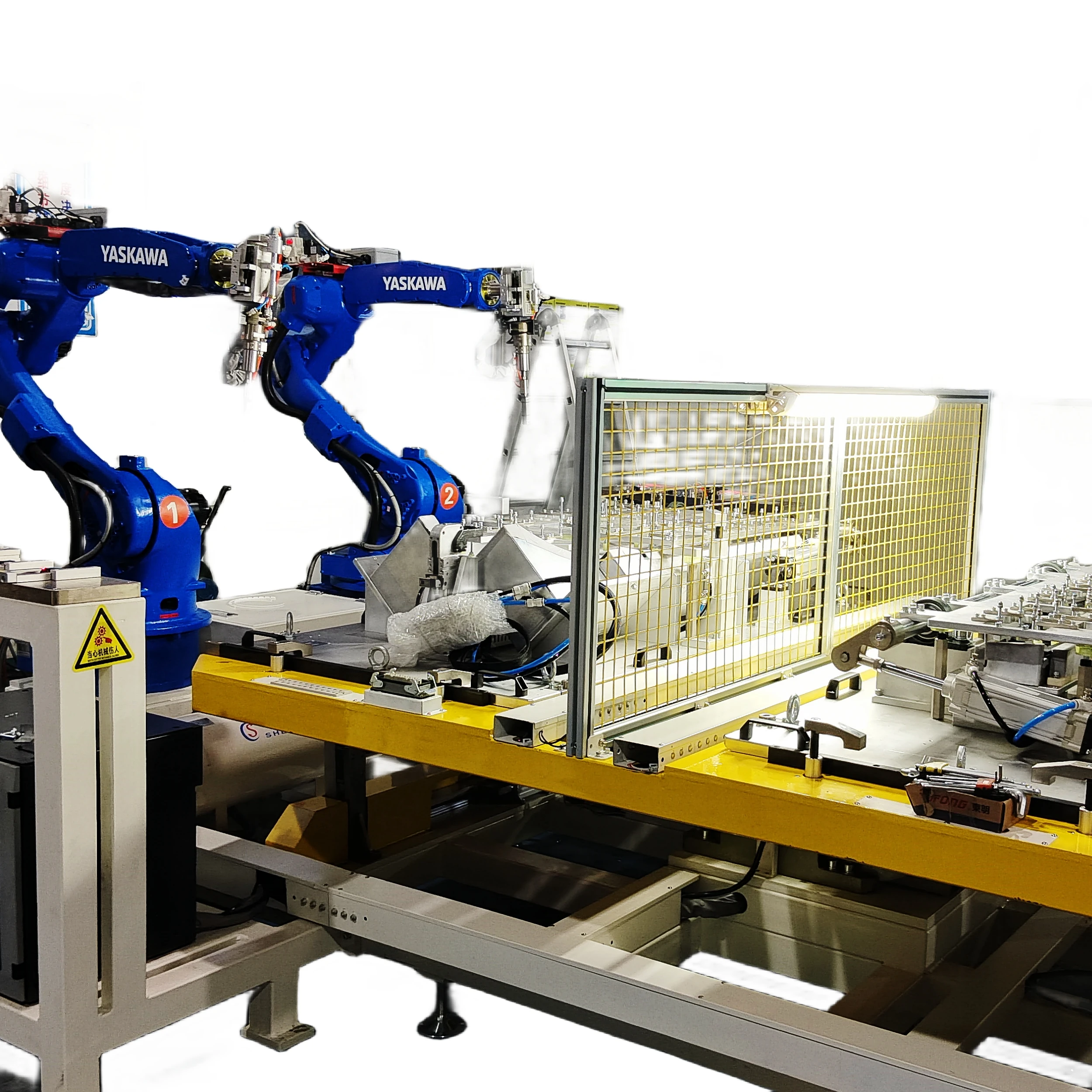 Dual station Robotic ultrasonic welding machine Robot Arm Plastic Car wheel eyebrow Welder for Automotive fender flares