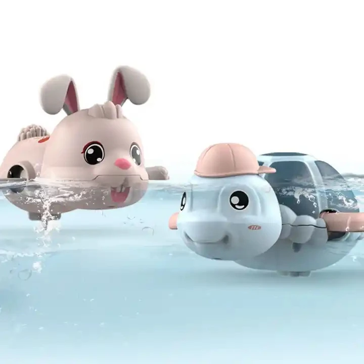 Лидер продаж детские игрушки для купания Amazoned кролик черепаха карция животные Детские Игрушки ванны заводная игрушка набор игрушек