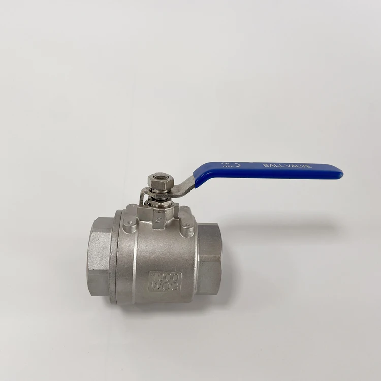 Оптовая продажа, хорошее качество, низкая цена, 2-дюймовый резьбовой шаровой кран из нержавеющей стали 1000WOG, 2 шт.