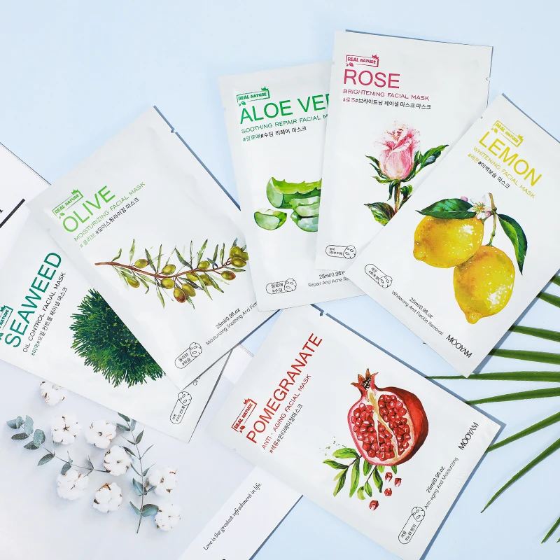 Корейская косметика частная торговая марка отбеливающая маска для лица ухода за кожей темных