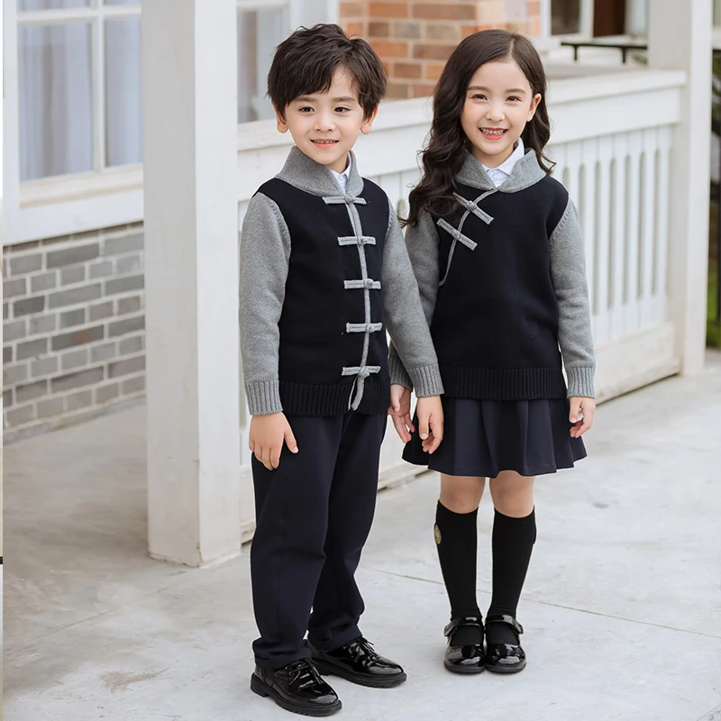 wholesale custom new models kids wear kindergarten school uniforms