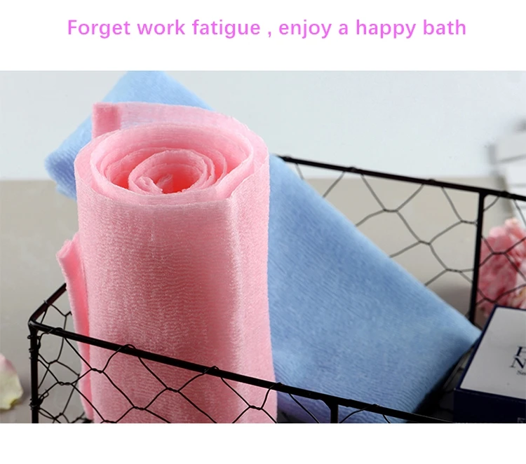 
Japanese 100%Nylon Beauty Skin Cloth Body Scrub Exfoliating Shower Towel Sauna Bath Towel 