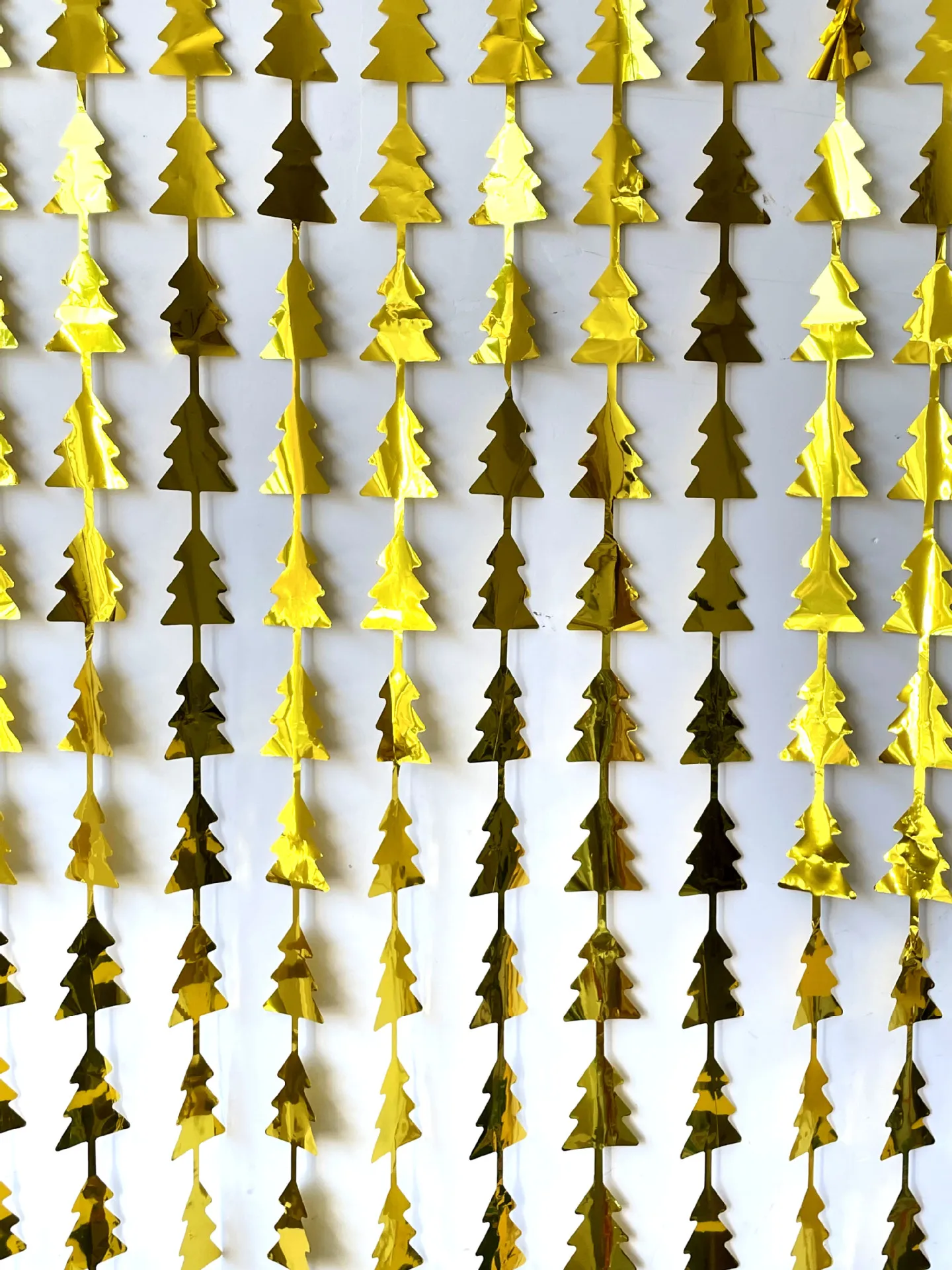 Christmas Tree Door Curtain Rain Curtain Birthday Party Bar Party Atmosphere Bobo Balloon Background Decorations