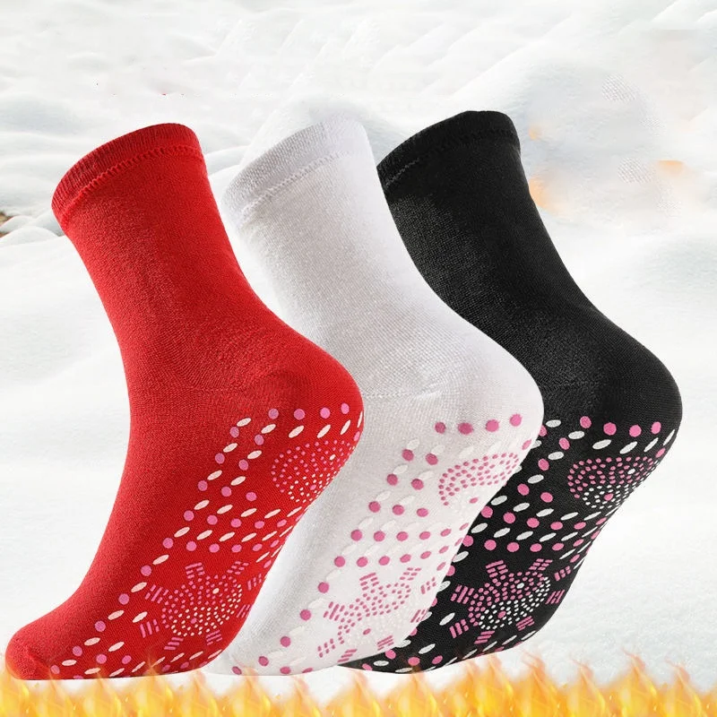 Оптовая продажа Самонагревающиеся турмалиновые носки мужские теплые терапевтические магнитные унисекс