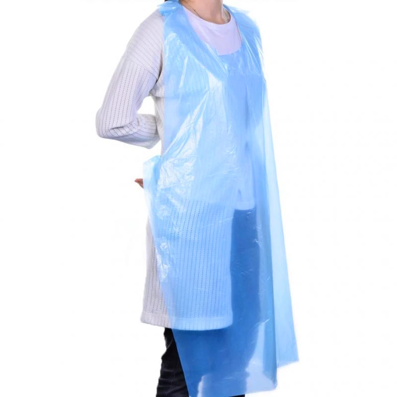 Disposable Apron Restaurant Individual Pack Pocket Sanitary Protective PE Aprons