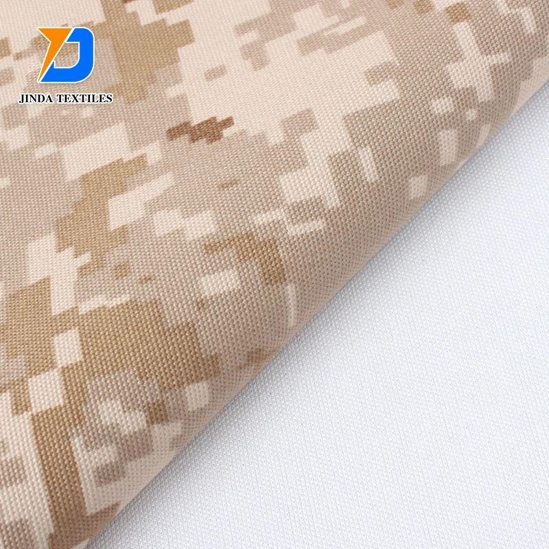 Jinda custom  digital  waterproof cotton twill outdoor polyester cheap ripstop   camouflage fabric