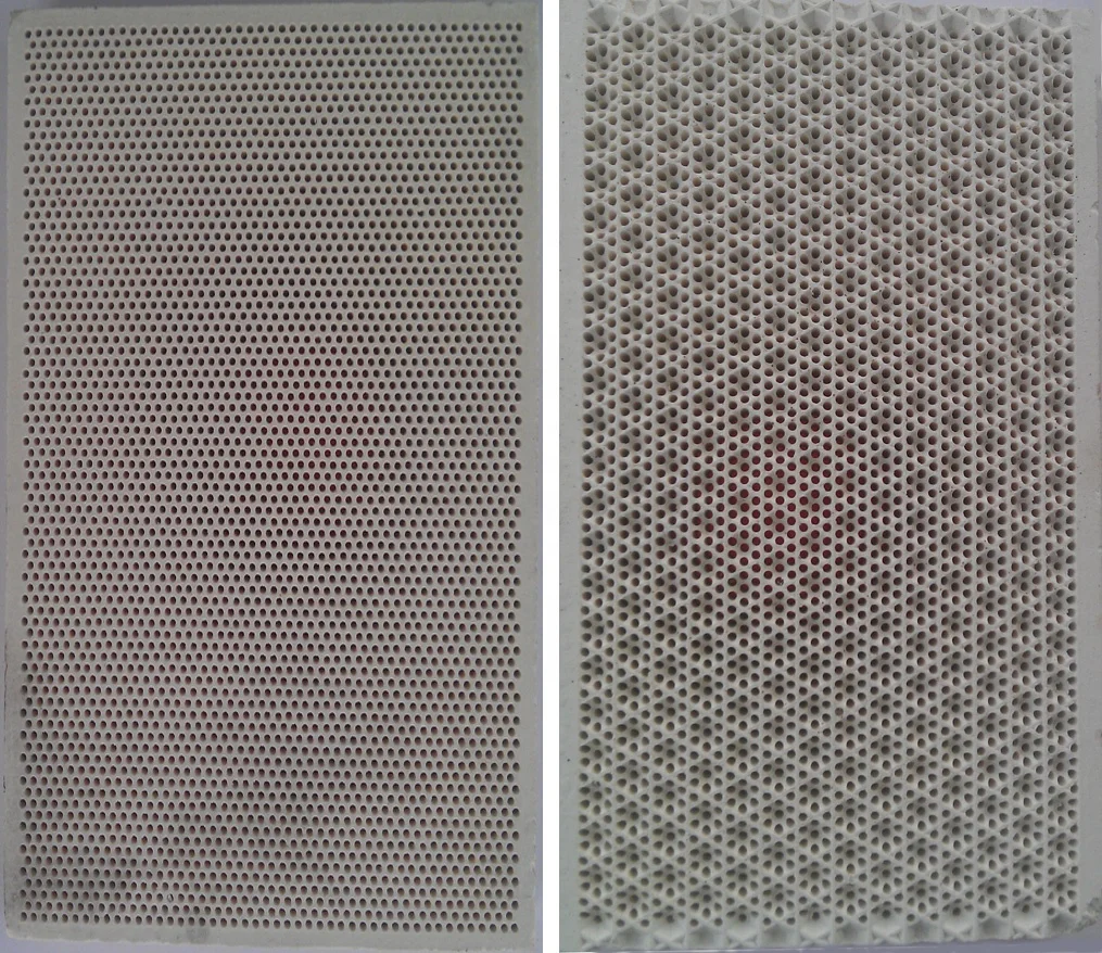 White ceramic plate for gas grill/BBQ