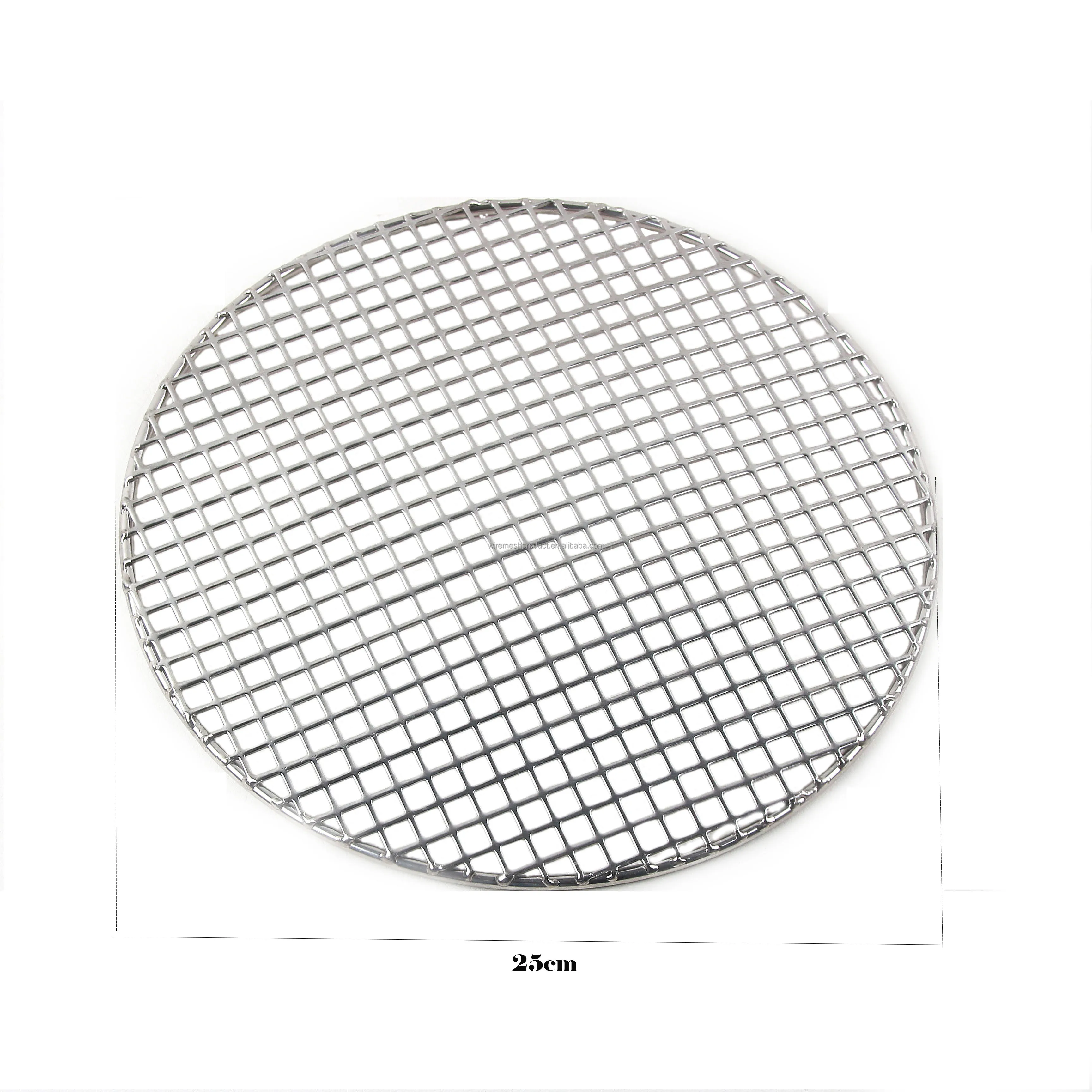 Portable Folding 50cm round Fire Pit Rack Stainless Steel Wire Mesh Grill Durable Metal Construction