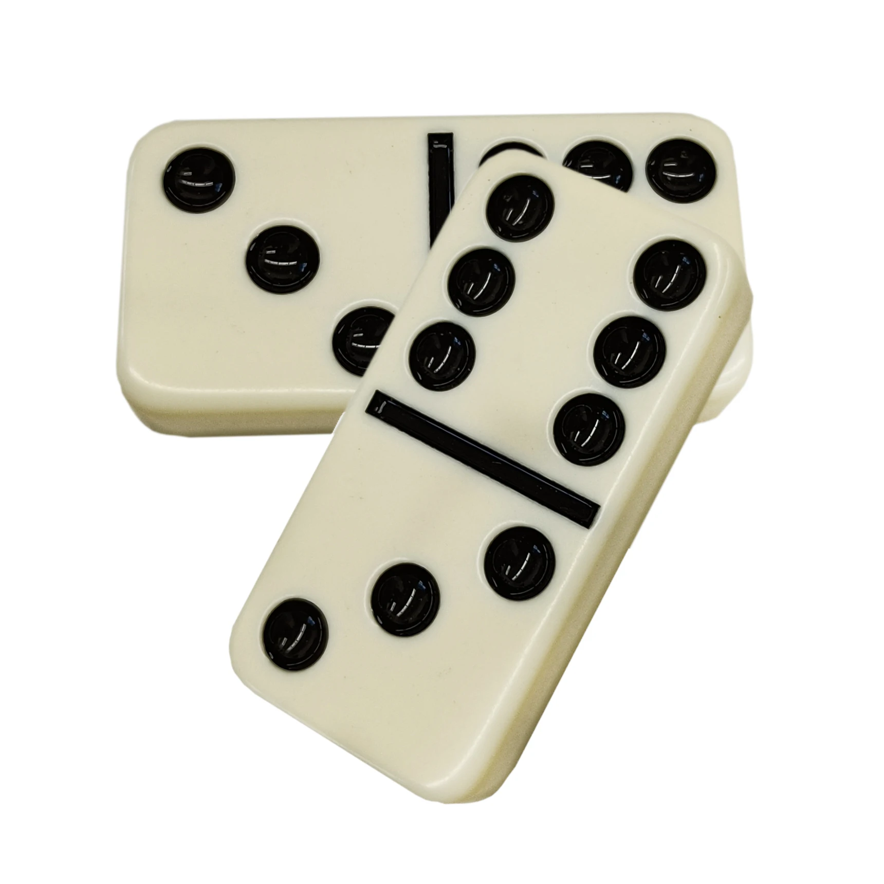 Wholesale Tin Box Custom Logo Domino Game Domino Set Case Toys White  Plastic Stones Metal Box Package Dominoes Set