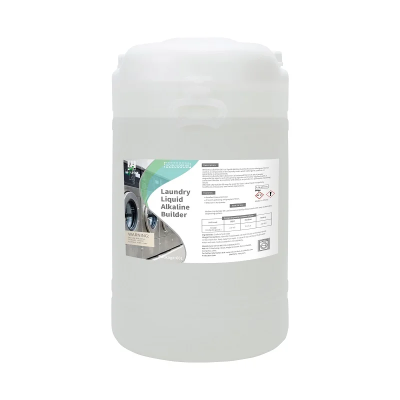 Concentrated laundry liquid alkaline builder commercial and Industrial application for hotel and hospital linen cleaning