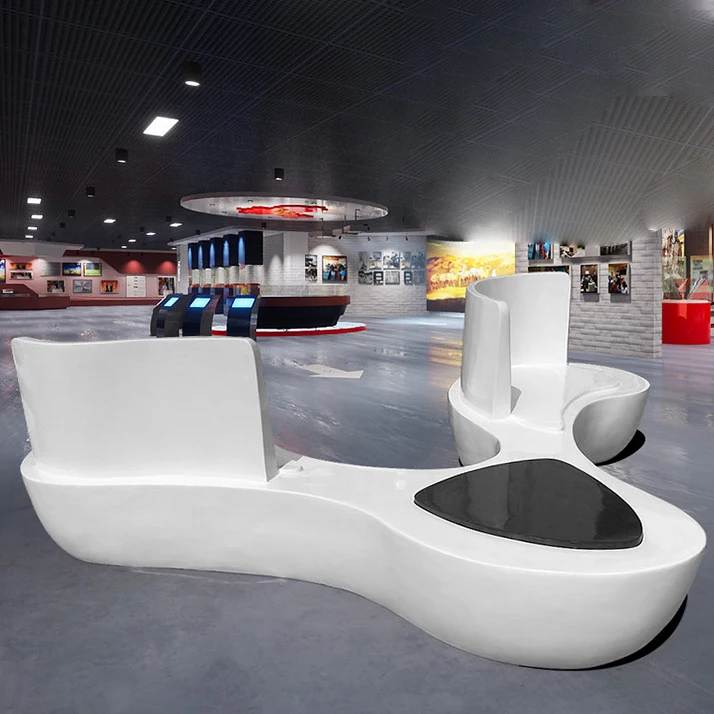 Y907 Triangle big outdoor sofa customized other furniture sculpture project art decoration public area leisure rest chairs