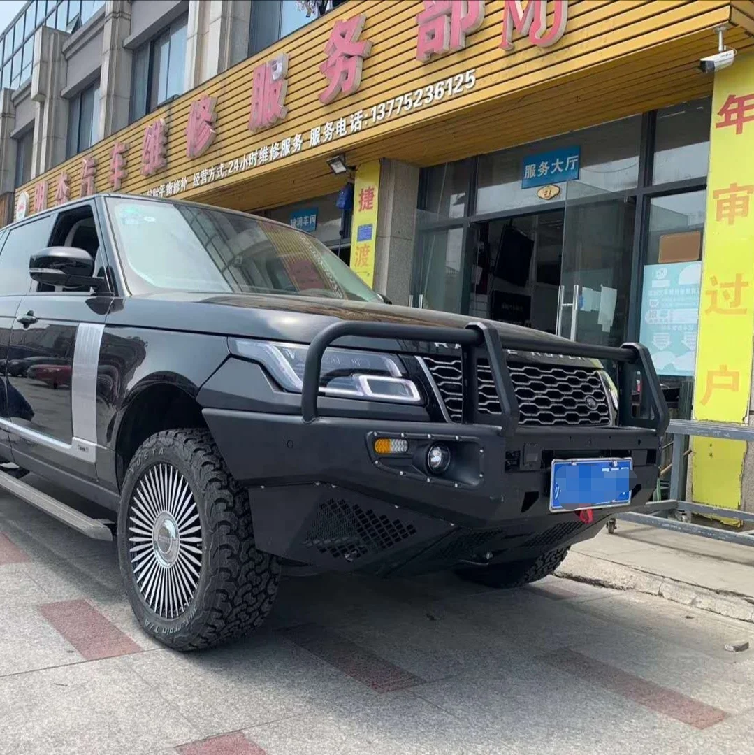 Range Rover Steel Front Bumper And Rear Bumper Bull Bar Nudge Bar For Range Rover