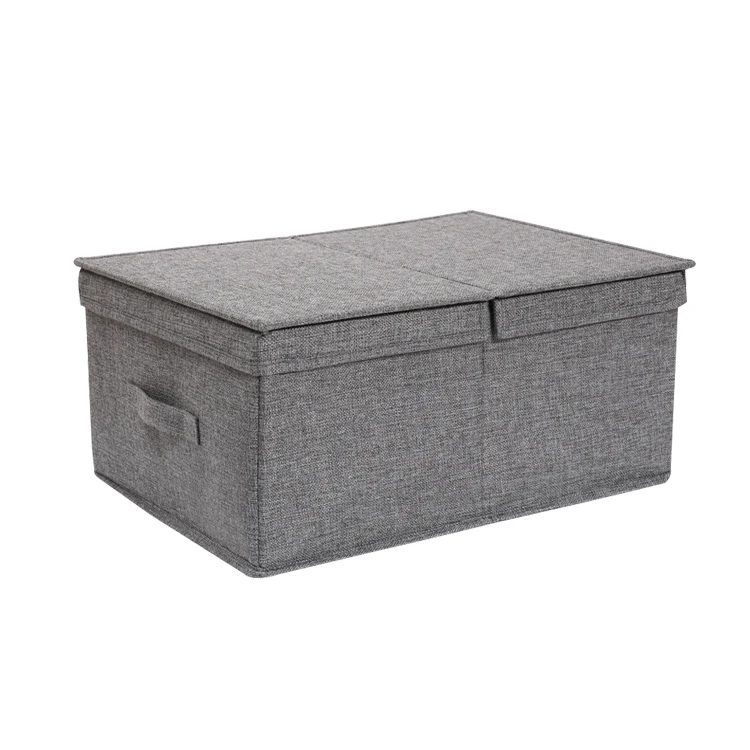 Wholesale Custom Collapsible Fabric Foldable Children Toy Shoe Tool Clothes Cube Organizer Storage Box With Lid