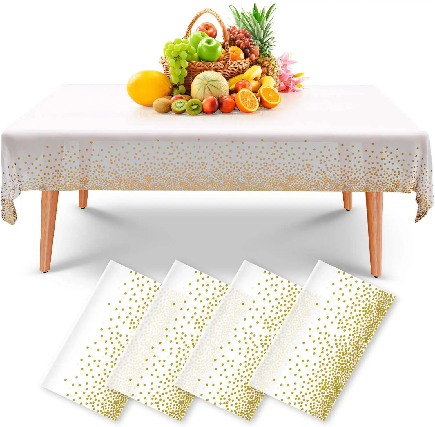 
CPE heavy duty plastic Tablecloth water proof easy clean up disposable tablecloth 