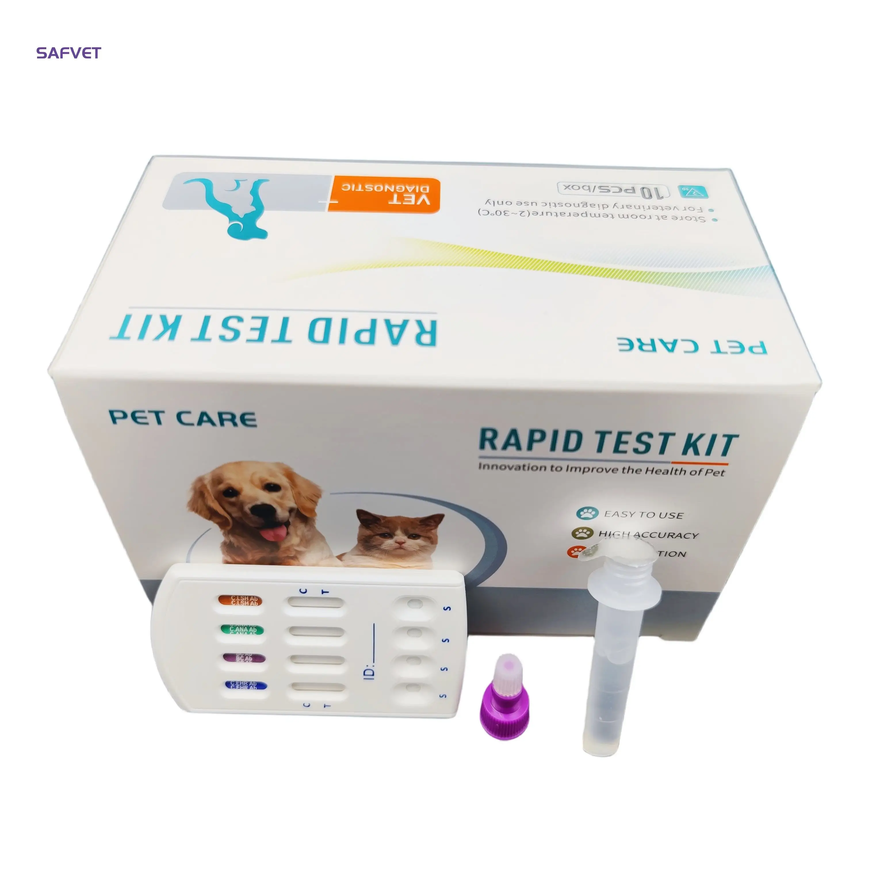 Veterinaria Ehr Bab Ana Lyme Chw Erlichia Anaplasma Babesia набор для быстрого комбинированного теста кошек