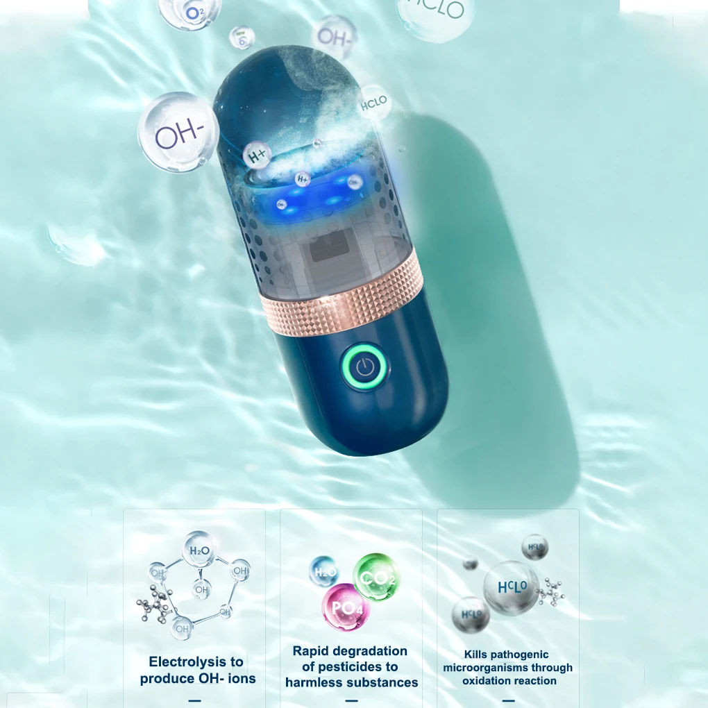 Fruit And Vegetable Washing Machine Household Food Washer Purifier Non Ultrasonic Disinfect Food Purifier Washer