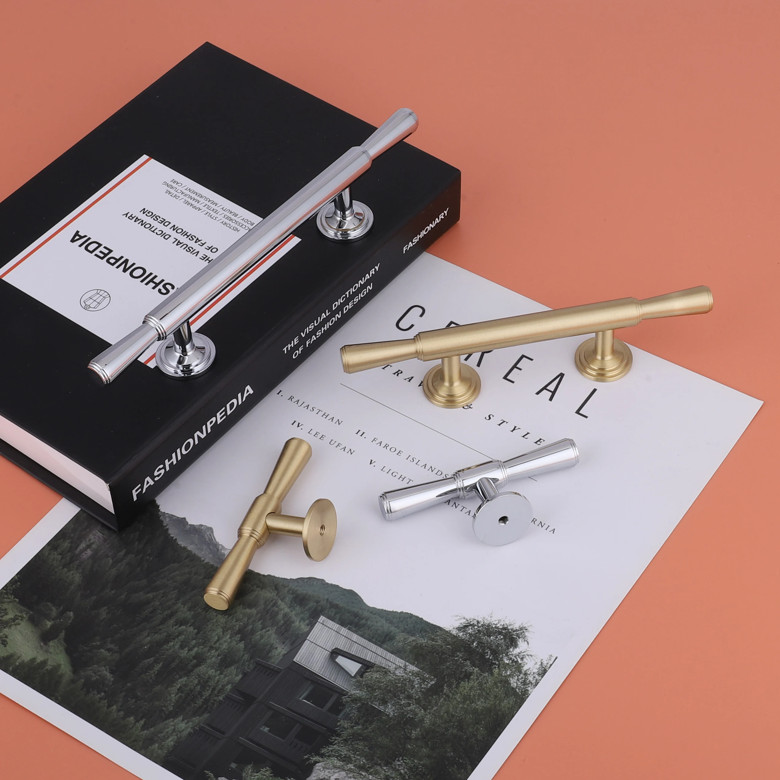 Long Life Solid Brass Cabinet Drawer Copper Handles Hardware Furniture Pull Kitchen Cabinet Handles