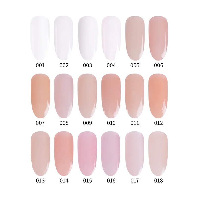 Professional Private Label Acrylic Poly Gel Nails Custom Color Soak Off Led/UV Nail Extension Gel