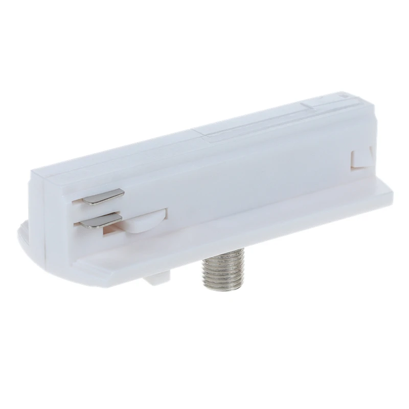 LED  Lighting Track Adapter Aluminum Alloy 90 Modern Track 2 wires single  Circuit COB 6A Black Track Light adapter