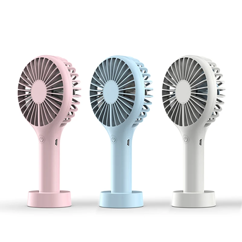 small handheld portable fan 1200 mAh battery fan rechargeable electric stand cooling air battery operated fan
