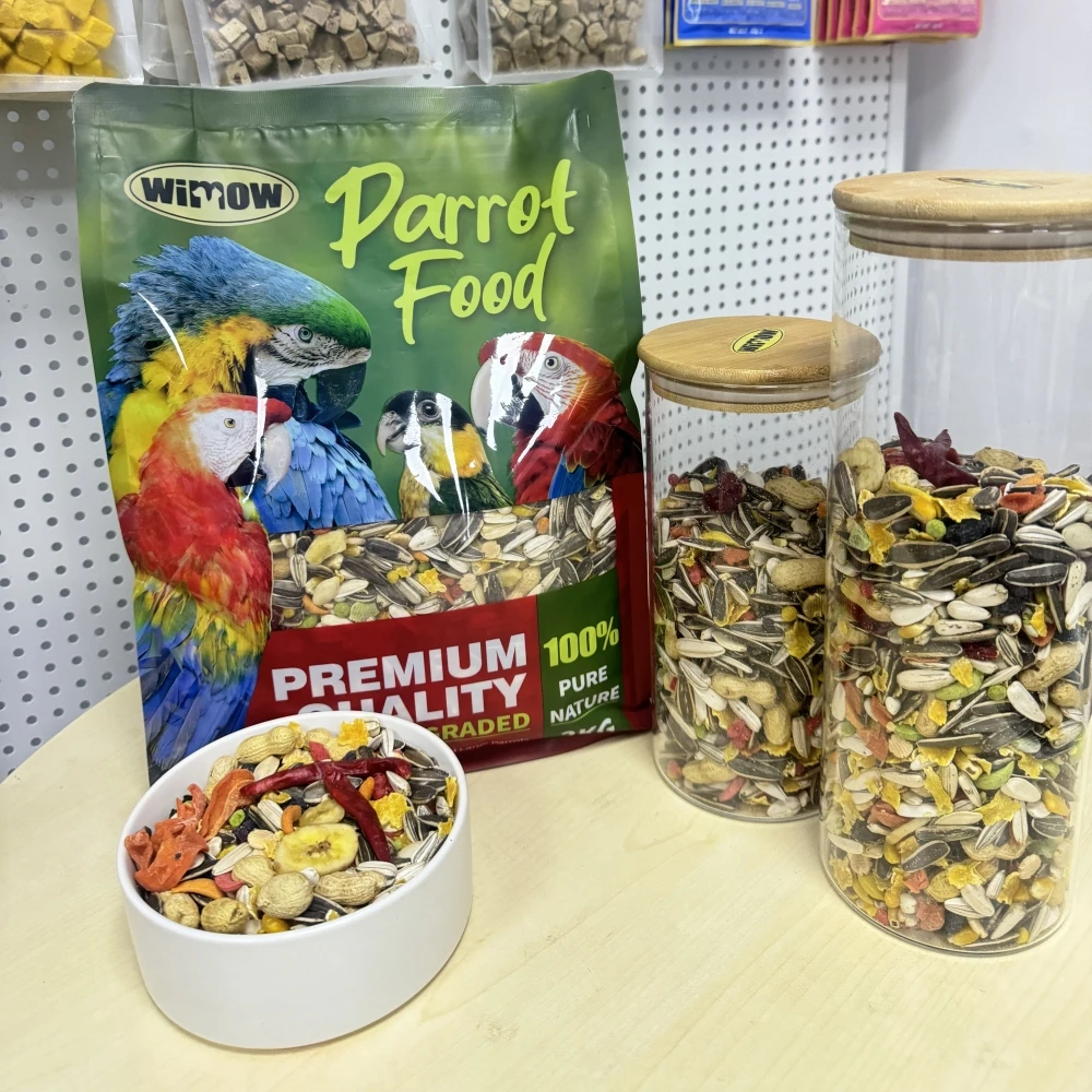 Wholesale small animals treats 2kg 10kg Parrot Seeds Bird Feeds fruit Mixed bird food for parrots