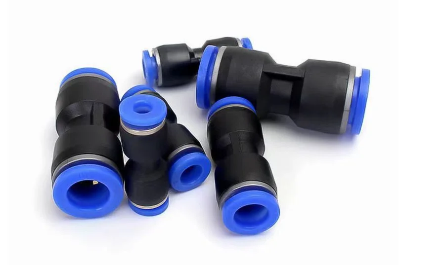 PU Union Straight Plastic Pneumatic quick Fitting Air Connectors for Pipe Connection