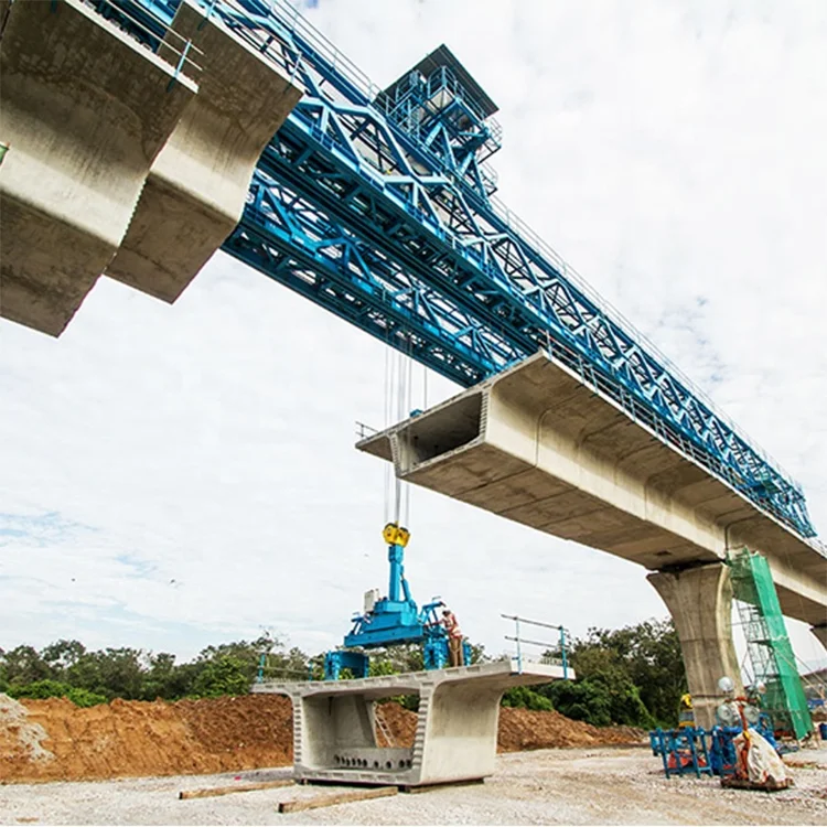 truss 900 ton type tube bridge girder for high speed way launching gantry crane
