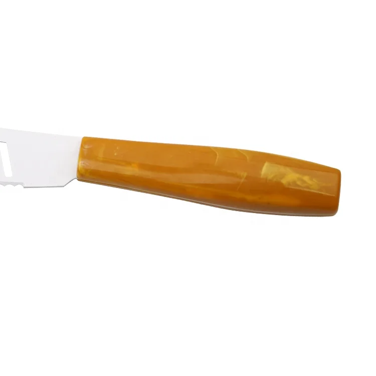 
Plastic Handle Pizza Cheese Knife with PIZZA word on the blade 