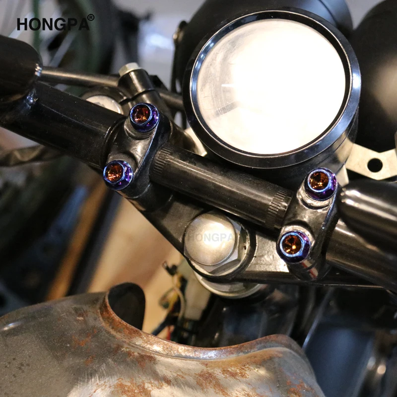 Motorcycle mounting tool Custom Titanium Socket Hexaonal Head Screw Color Screws With Washer For Motorcycle