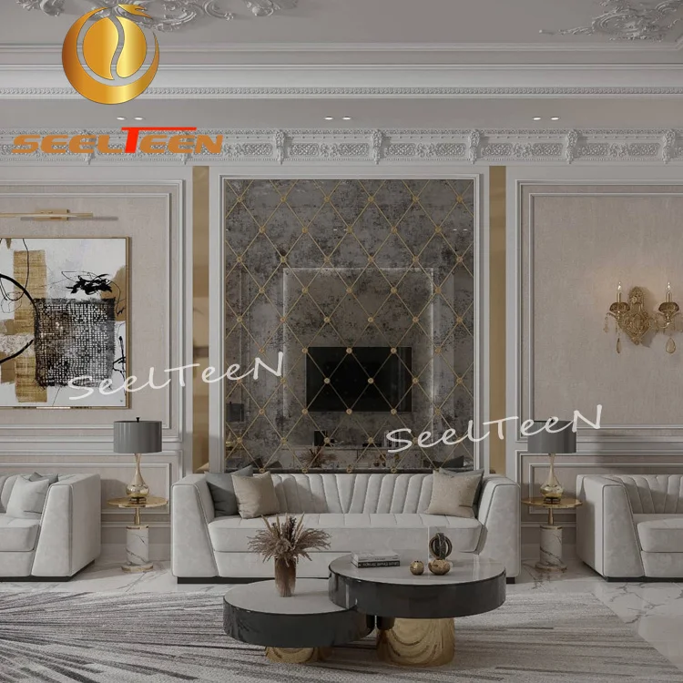 Modern Circle Shape Living Room Sectional Sofa Furniture Chesterfield Sofa