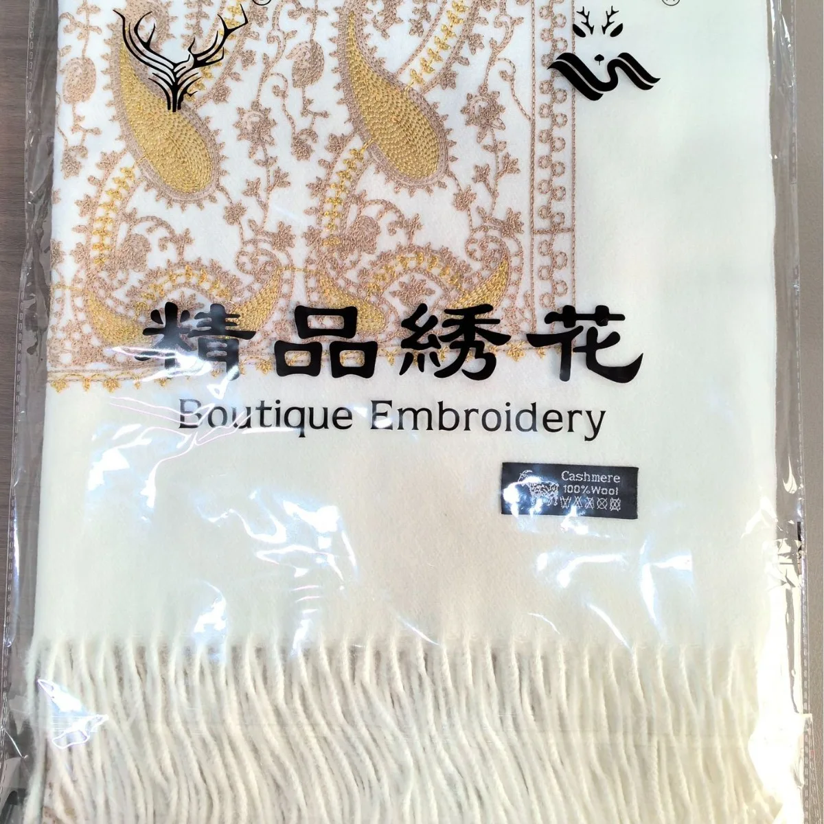 Latest Fashion Wholesale African Embroidery Flower Women Shawl Scarf With Rhinestone