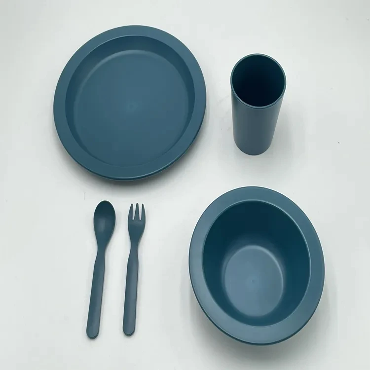 BPA Free Tableware Kids Dinner Plate set  Feeding Children rPET Dinnerware Sets