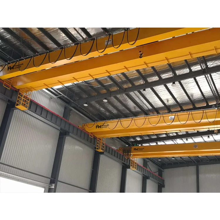 50t 20 Ton Overhead Crane Double Girder Overhead Crane With Electric Hoist