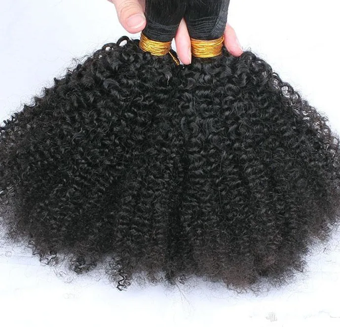 Wigs & extension human Hair Afro Extension 4A 4B 4C Kinky Short Microlink tape Hair Extensions I Tip Curly Hair For Black Women