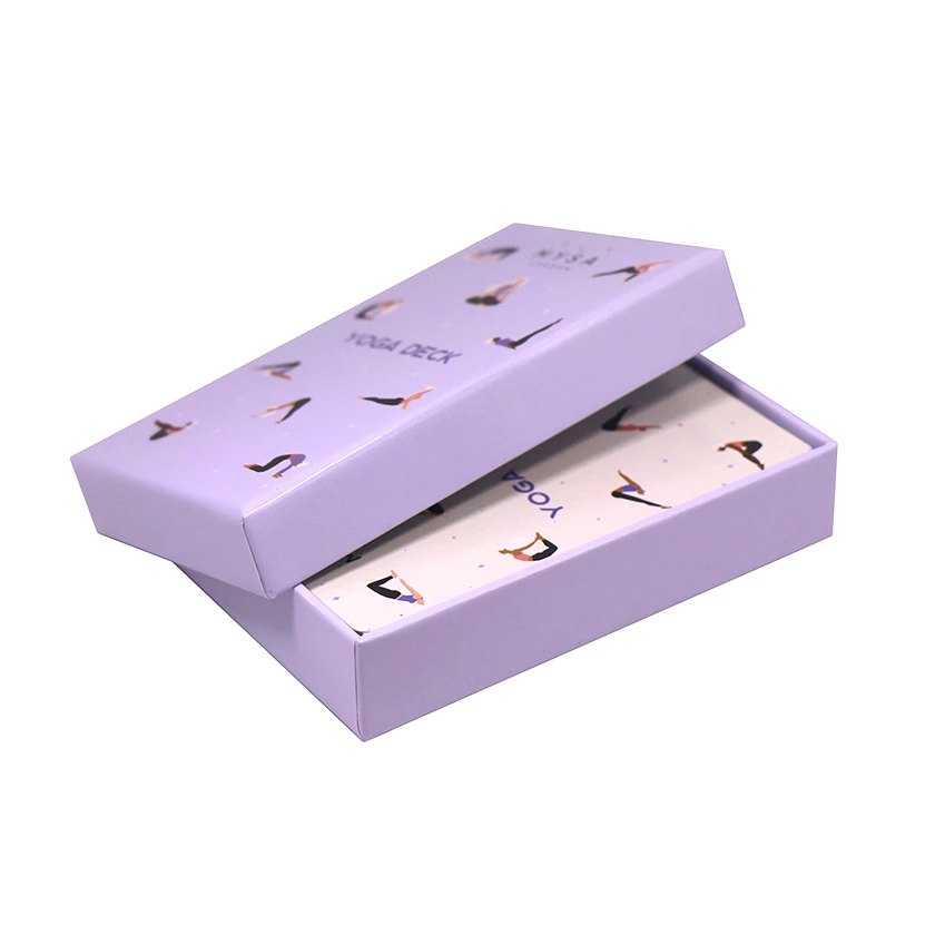 Full Color Custom Printed Yoga Meditation Wellness Positive Motivational Affirmation Paper Card Printing Service