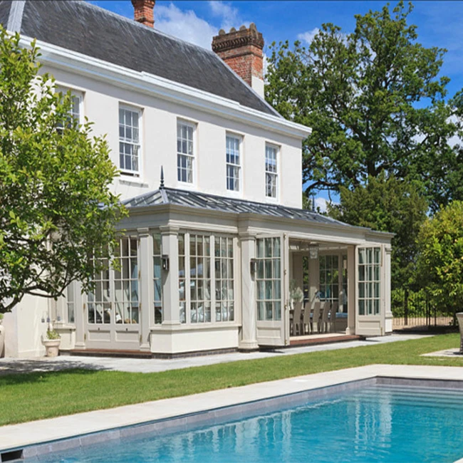 Aluminum Glass House Veranda Sunroom Exterior Winter Garden