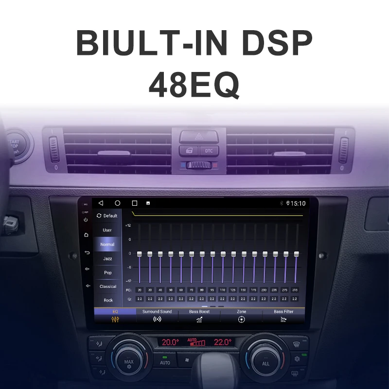 9 Inch Car Android Touch Screen GPS Stereo Radio Navigation System Video Car Player For BMW E90