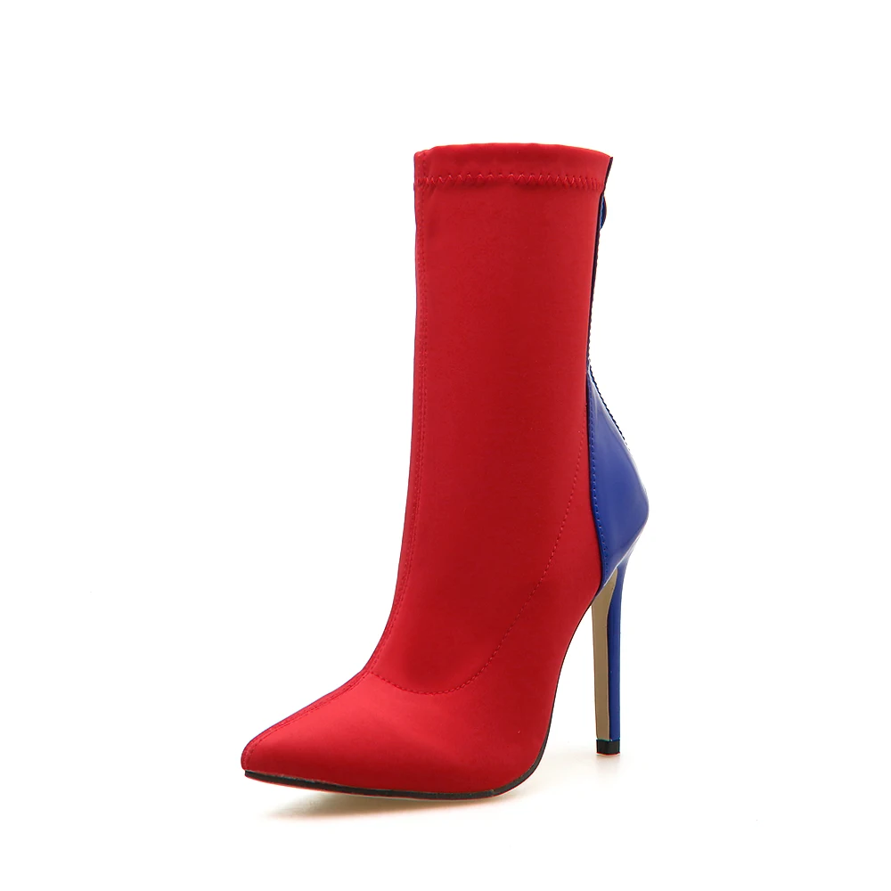 
LFZ-69 2019 New Fashion Elastic Stretch Women Stilettos High Heels Shoes Sexy Stilettos Boots 