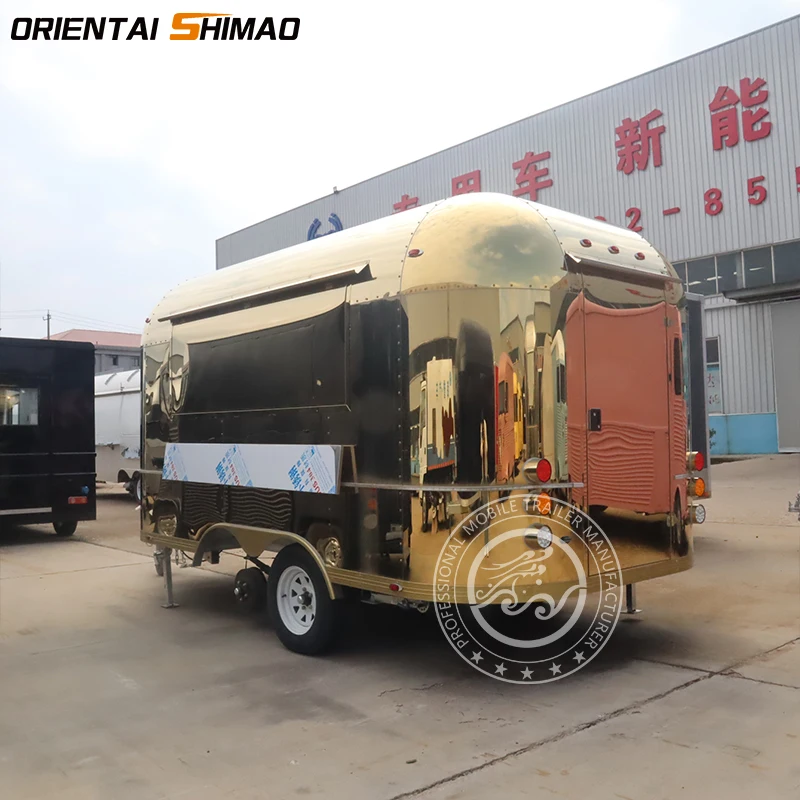 Восточный Shimao мобильный Кейтеринг airstream food Truck продовольственный прицеп полностью оборудованный Золотой грузовик Foodtruck