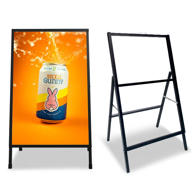 2024 Poster stander,Single iron,double iron poster stand,outdoor advertising outdoor standing board ,road sign