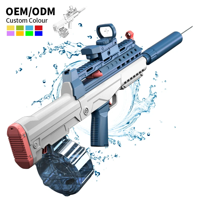 Leemook Hot selling 95 Electric Water Gun Automatic Water Squirt Guns Large Capacity Full Auto Water Gun
