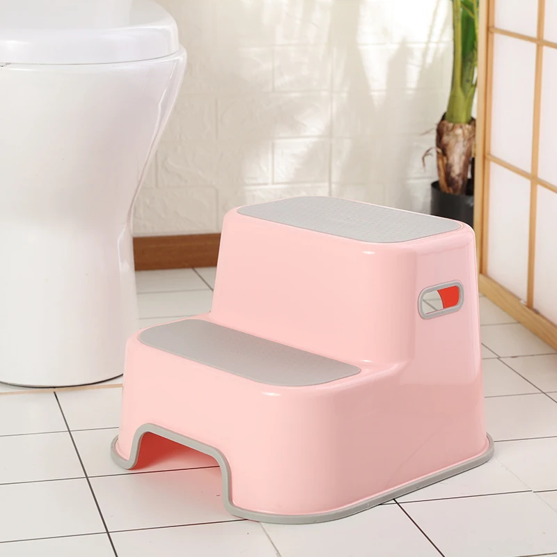 Hot selling bathroom none slip baby toilet training plastic toddler step stool
