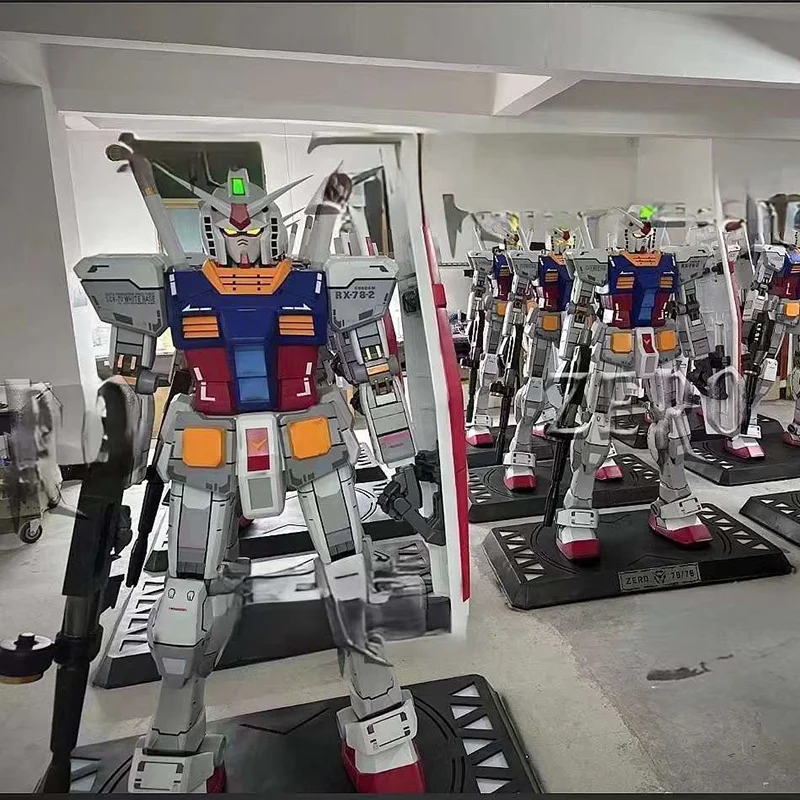 2024 Hot Sale Home Decor Life-Size Fiberglass Gundam RX78 Robot Sculpture for Sale