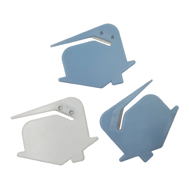 Китайский Красочный новый рекламный набор пластиковых ножей милый домик металлическое лезвие открывалка для писем с